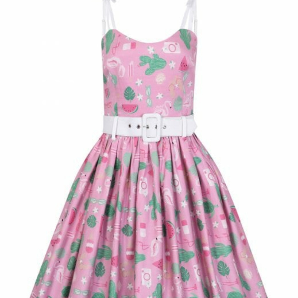 Collectif Pink Summer Dress